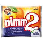 Mit NIMM2 gefüllte Orangen- und Zitronenbonbons, angereichert mit Vitaminen, 90 g, 24 Stück